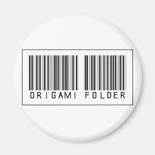 Strichcode Origami Folder Magnet (Vorne)