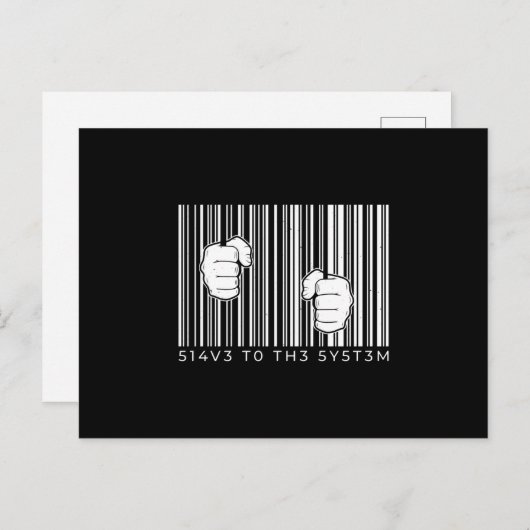 Strichcode Postkarte (Vorne/Hinten)