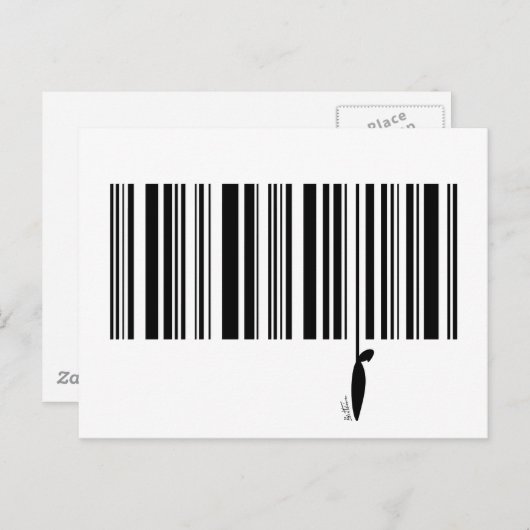 Strichcode Postkarte (Vorne/Hinten)