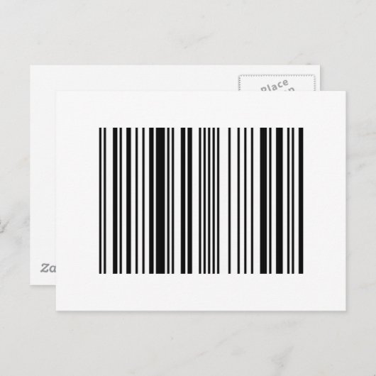 Strichcode Postkarte (Vorne/Hinten)