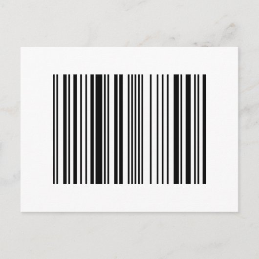 Strichcode Postkarte (Vorderseite)