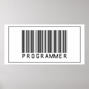 Strichcode-Programmierer Poster