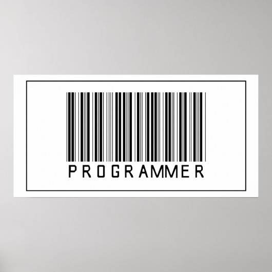 Strichcode-Programmierer Poster (Vorne)