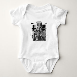 Strichcode-Punk-Outfit - im System registriert Baby Strampler