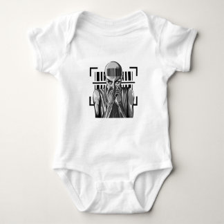 Strichcode-Punk-Outfit - im System registriert Baby Strampler
