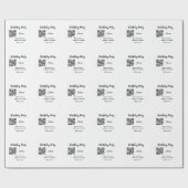 Strichcode QR für einfache Geburtstagsfeier Geschenkpapier (Flach)