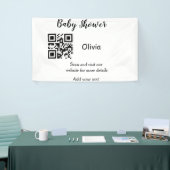 Strichcode QR Name det Banner (Messeveranstaltung)