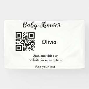 Strichcode QR Name det Banner