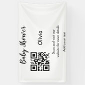 Strichcode QR Name det Banner (Vertikal)