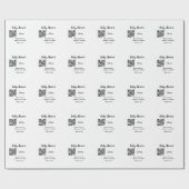 Strichcode QR Name det Geschenkpapier (Flach)
