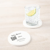 Strichcode QR Name det Getränkeuntersetzer (Seite)