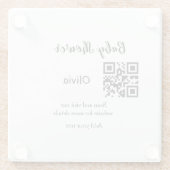 Strichcode QR Name det Glasuntersetzer (Rückseite)