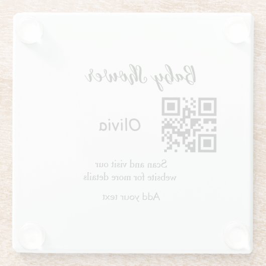 Strichcode QR Name det Glasuntersetzer (Rückseite)