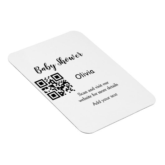 Strichcode QR Name det Magnet (Rechte Seite)