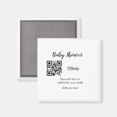 Strichcode QR Name det Magnet (Vorderseite/Rückseite)