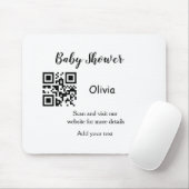 Strichcode QR Name det Mousepad (Mit Mouse)