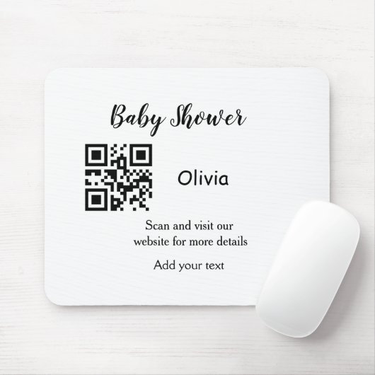 Strichcode QR Name det Mousepad (Mit Mouse)