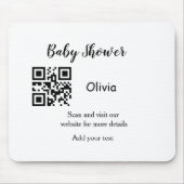 Strichcode QR Name det Mousepad (Vorne)