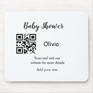 Strichcode QR Name det Mousepad