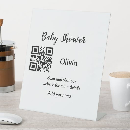 Strichcode QR Name det Sockelschild (In Situ)