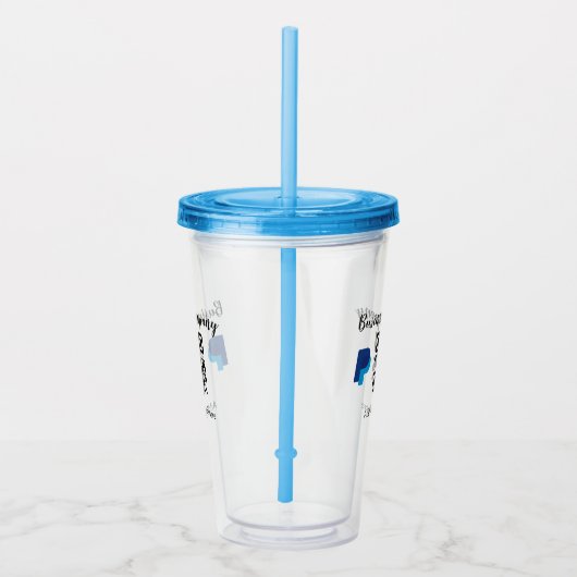 Strichcode QR Name für einfache Unternehmenswebsit Acryltrinkbecher (Rechts)