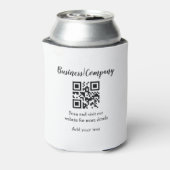 Strichcode QR Name für einfache Unternehmenswebsit Dosenkühler (Kanne Rückseite)