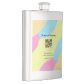 Strichcode QR Name für einfache Unternehmenswebsit Flachmann (Rechts)