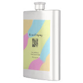 Strichcode QR Name für einfache Unternehmenswebsit Flachmann (Links)
