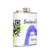 Strichcode QR Name für einfache Unternehmenswebsit Flachmann (Rechts)
