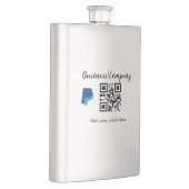Strichcode QR Name für einfache Unternehmenswebsit Flachmann (Rechts)