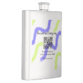 Strichcode QR Name für einfache Unternehmenswebsit Flachmann (Rechts)