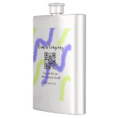 Strichcode QR Name für einfache Unternehmenswebsit Flachmann (Links)