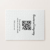 Strichcode QR Name für einfache Unternehmenswebsit Puzzle (Horizontal)