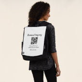 Strichcode QR Name für einfache Unternehmenswebsit Rucksack (Ausgewaschen)