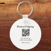 Strichcode QR Name für einfache Unternehmenswebsit Schlüsselanhänger (Vorderseite)