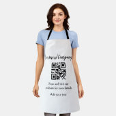 Strichcode QR Name für einfache Unternehmenswebsit Schürze (Getragen)