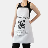 Strichcode QR Name für einfache Unternehmenswebsit Schürze (InSitu)