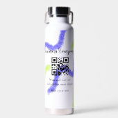Strichcode QR Name für einfache Unternehmenswebsit Trinkflasche (Vorne)