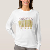 Strichcode-Shirt "Daughters Priceless" T-Shirt (Vorderseite)