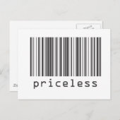 Strichcode - Unpreise Postkarte (Vorne/Hinten)