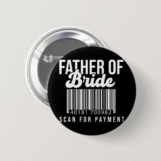 Strichcode Vater der Bride auf Zahlung Vater br Button (Vorne & Hinten)