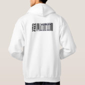 Strichcode Virus Free Human Hoodie (Rückseite)