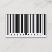 Strichcode Visitenkarte (Rückseite)