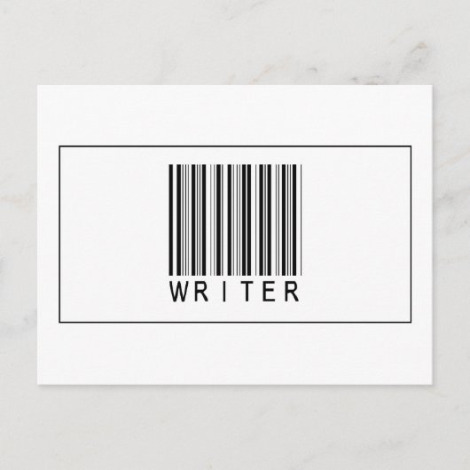 Strichcode Writer Postkarte (Vorderseite)