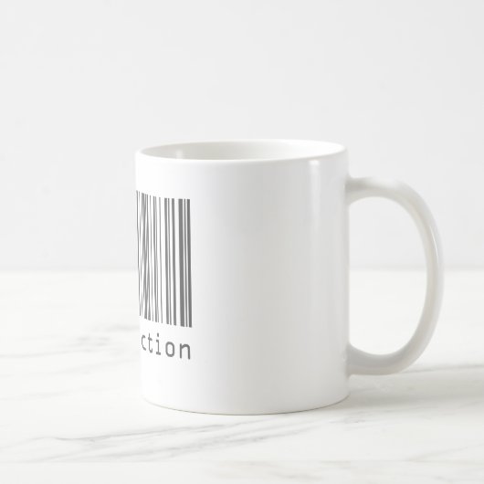 Strichcode - Zufriedenheit Kaffeetasse (Rechts)