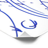 Striche aus Ringen 1 Poster (Ecke)