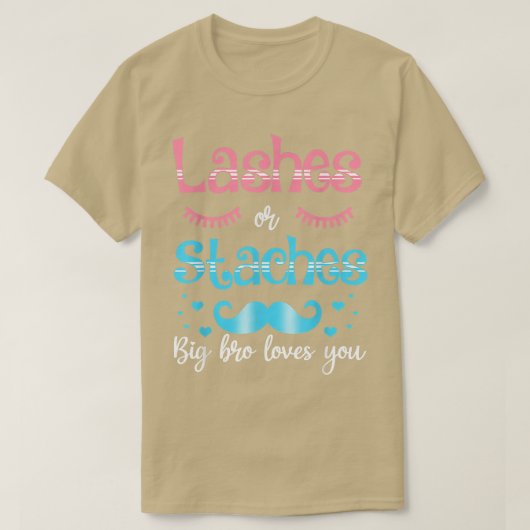 Striche oder Stacheln Big Bro Lieben Sie Geschlech T-Shirt (Design vorne)