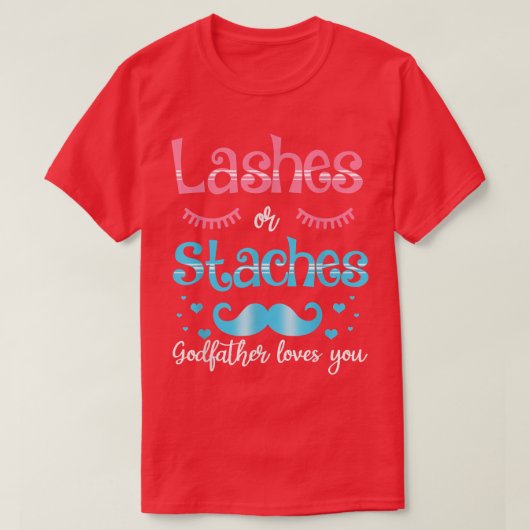 Striche oder Staches Godvater Lieben Sie Geschlech T-Shirt (Design vorne)