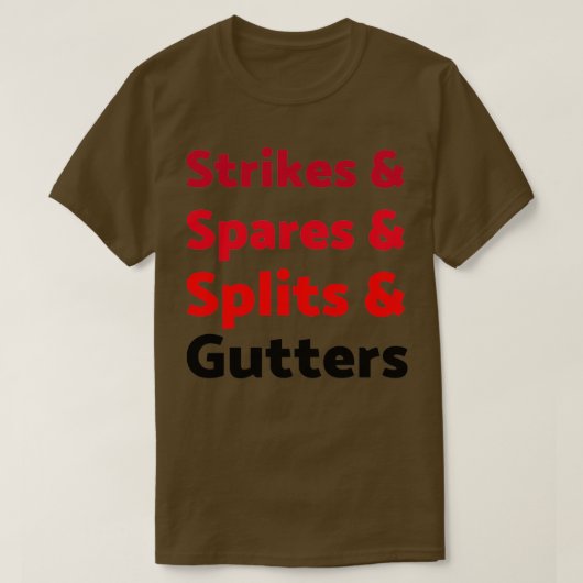 Striche und Ersatzteile und Spaltplatten und Abzüg T-Shirt (Design vorne)