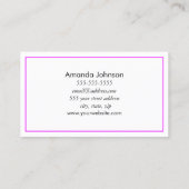 Striche und Lipstick-Makeup-Künstler Visitenkarte (Rückseite)